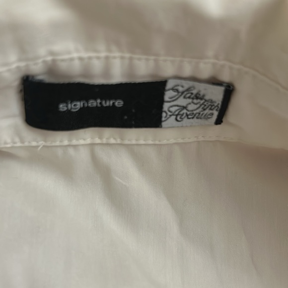 SAKS FIFTH AVENUE most GORGEOUS WHITE BLOUSE Sz Sm. EUC - Picture 12 of 14